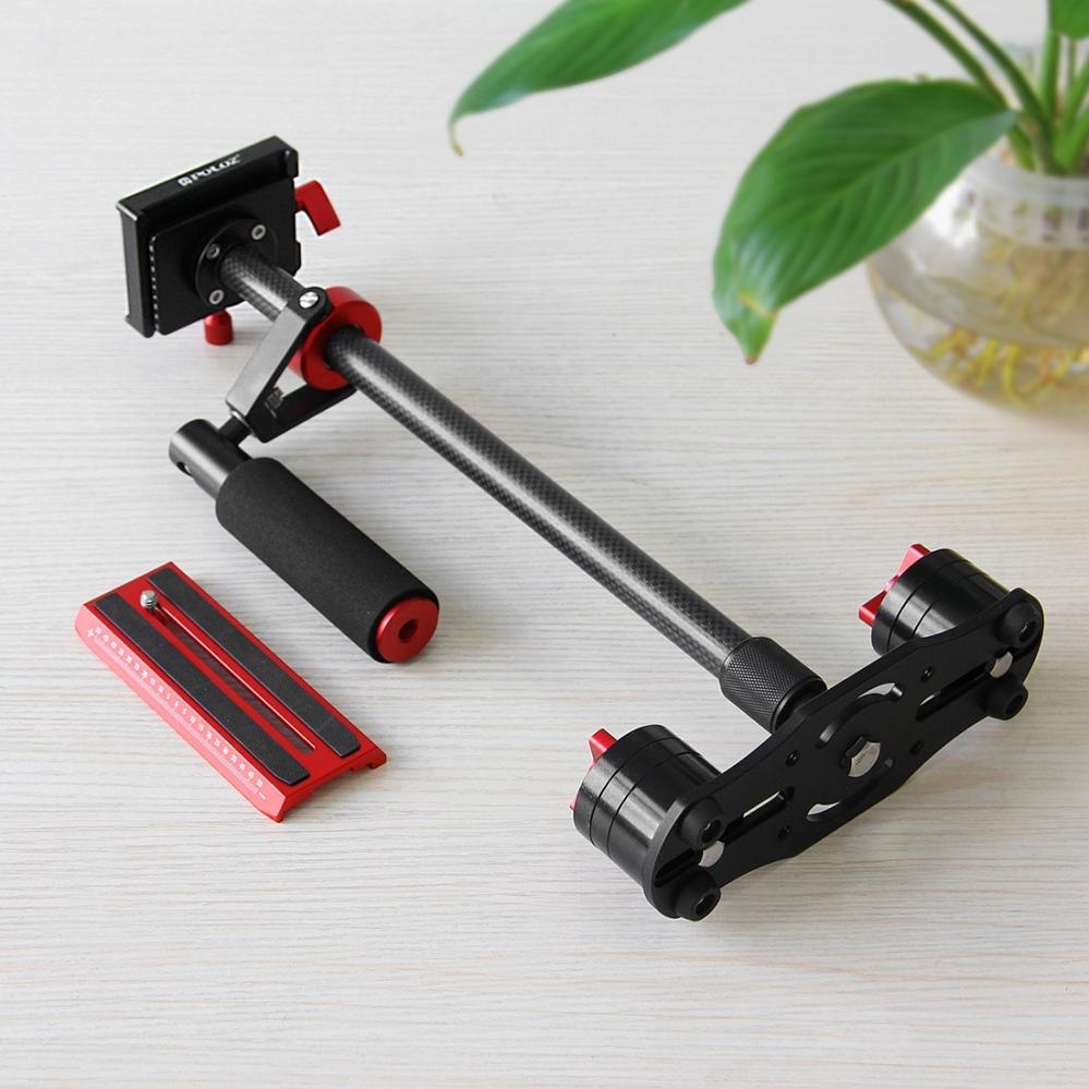  Puluz håndholdt stabilisator i karbonfiber for DSLR/DV-kameraer (38,5–61 cm) Rask levering fra Sverige.