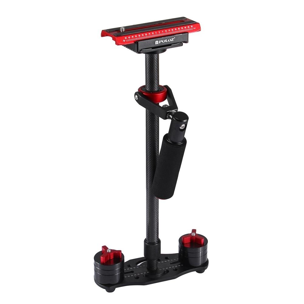  Puluz håndholdt stabilisator i karbonfiber for DSLR/DV-kameraer (38,5–61 cm) Rask levering fra Sverige.
