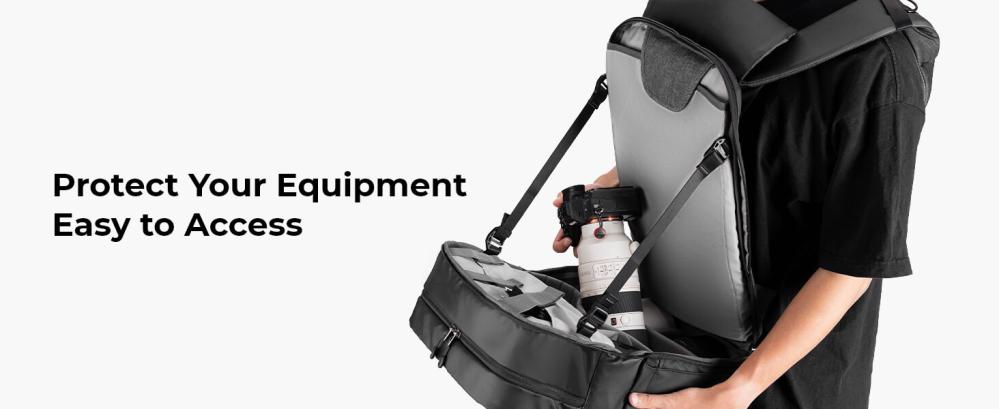  K\&F Concept Kameraryggsekk 20l med ekstra regnbeskyttelse for fotografer Rask levering fra Sverige.