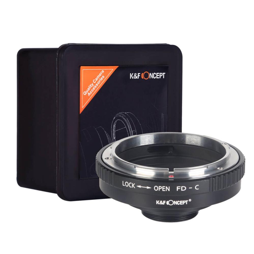 K&F Concept objektivadapter for Canon FD-objektiv til C-fatning Rask levering fra Sverige.