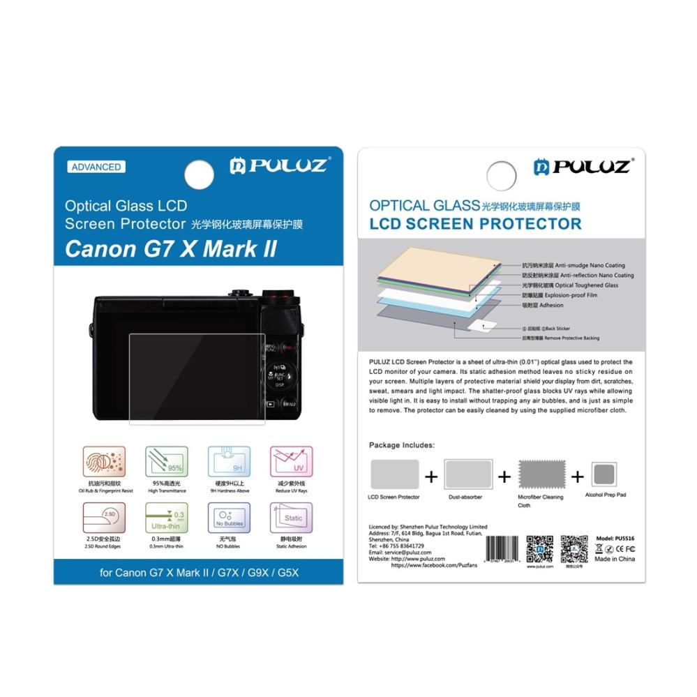  Puluz skjermbeskytter for Canon G9X/G7XII/G7XIII/G9XII/G1XMarkIII/M100 Rask levering fra Sverige.
