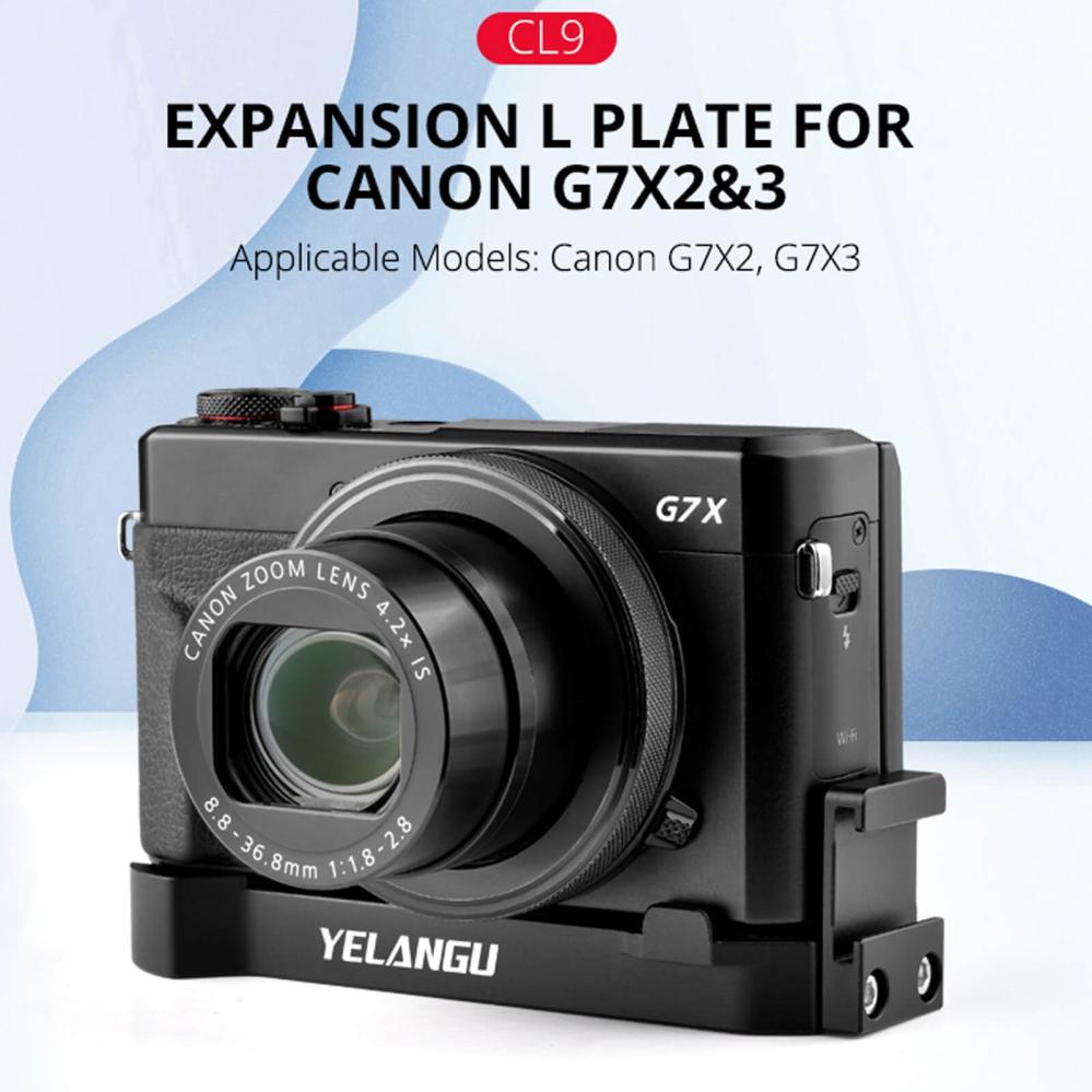  Yelangu brakett for Canon PoweShot G7X2 / G7X23 Rask levering fra Sverige.