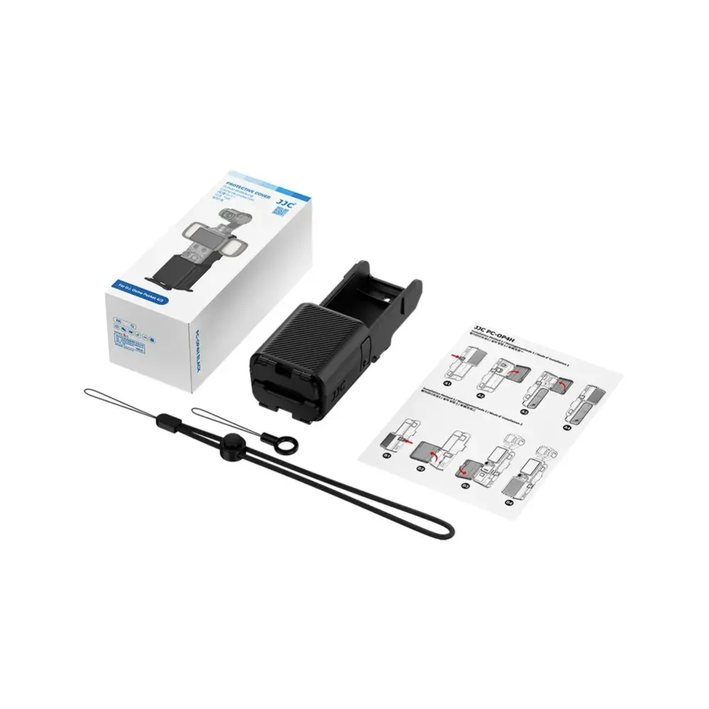  JJC PC-OP4H beskyttelsesdeksel med håndgrep for DJI Osmo Pocket 3 og Pocket 4 Rask levering fra Sverige.