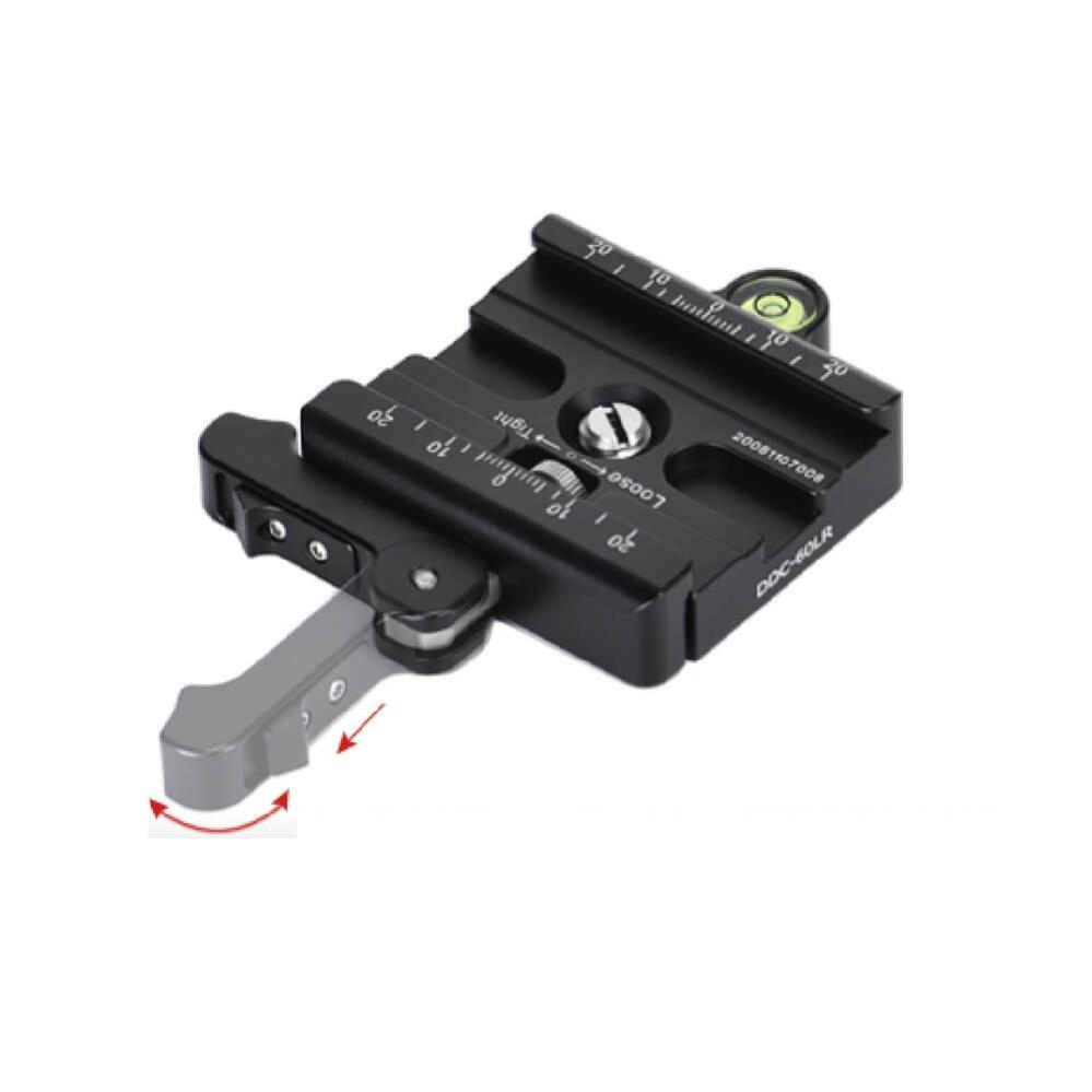  Sunwayfoto DDC-60LR feste med spakklemme for Arca-Swiss-plater Rask levering fra Sverige.