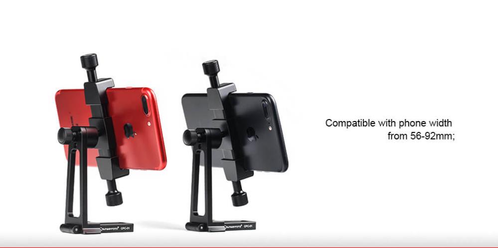 Sunwayfoto Sunwayfoto mobilholder/mobilstativ justerbar 360 grader Arca Swiss-type
