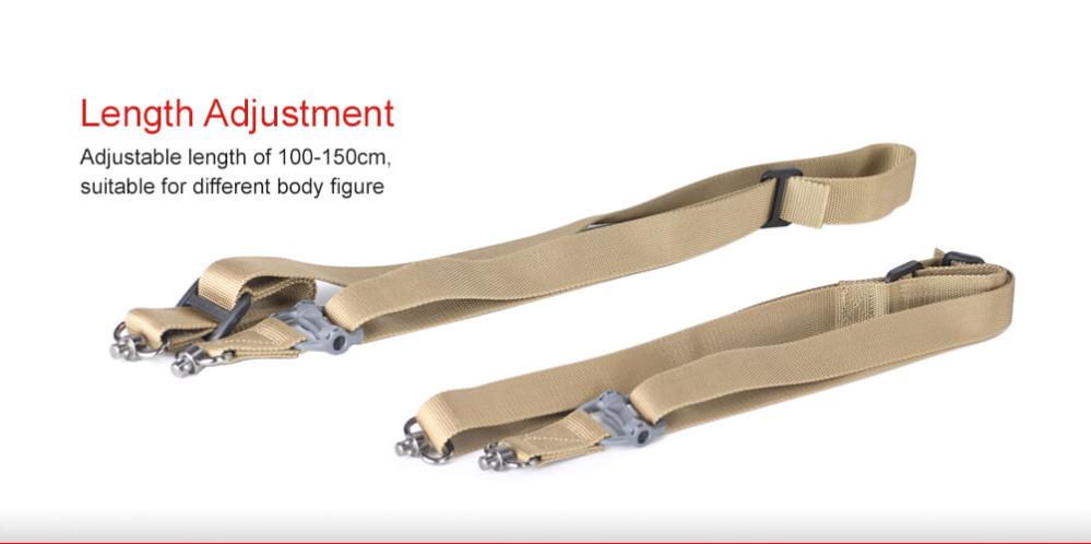  Sunwayfoto Kamerastropp Khaki med QD sikkerhetsfeste Rask levering fra Sverige.