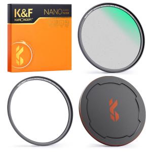  K&F Concept Magnetic Black Mist 1/4 filter med adapterring og magnetisk lokk Rask levering fra Sverige.
