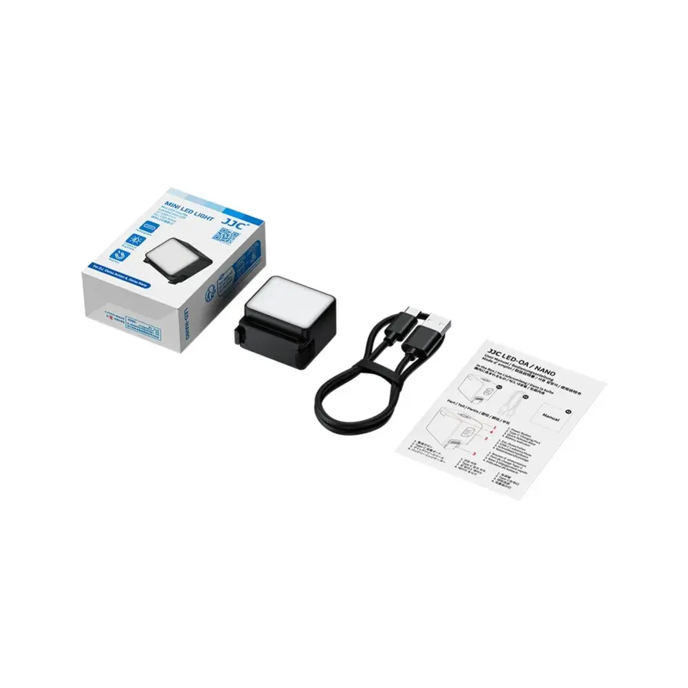  JJC LED-NANO mini LED-lampe for DJI Osmo Action 6 / Osmo Nano Rask levering fra Sverige.