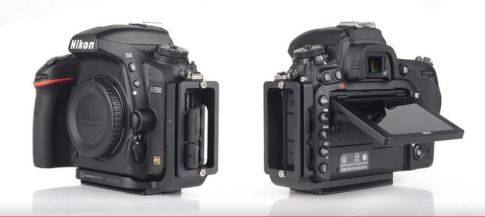  Sunwayfoto l-bracket for Nikon D750 Rask levering fra Sverige.