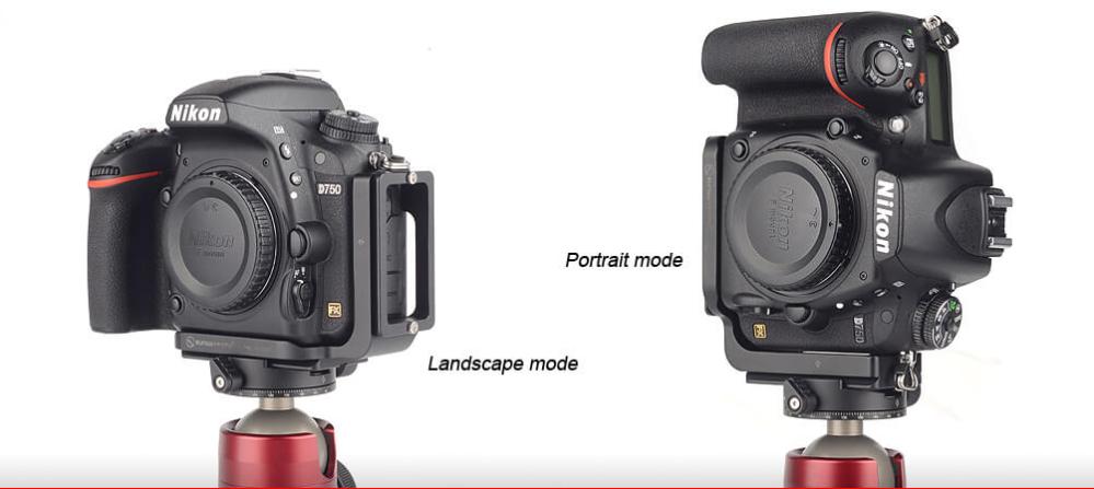  Sunwayfoto l-bracket for Nikon D750 Rask levering fra Sverige.