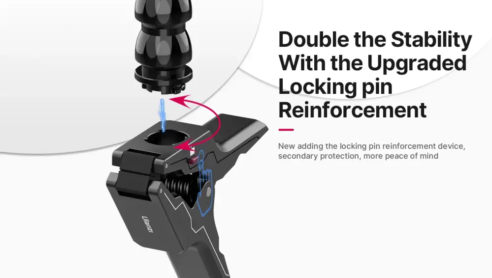  Ulanzi Go-Quick II magnetisk hurtigkoblingsklemme for actionkameraer Rask levering fra Sverige.