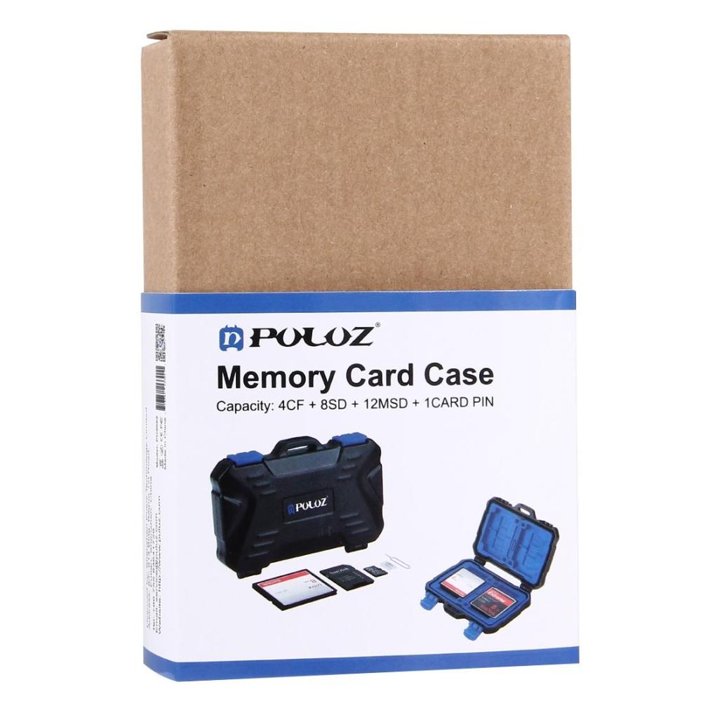  Puluz Minnekortetui for 4xCF + 8xSD + 9xTF + 1xSIM + 2xM-SIM + 2xNSIM Rask levering fra Sverige.