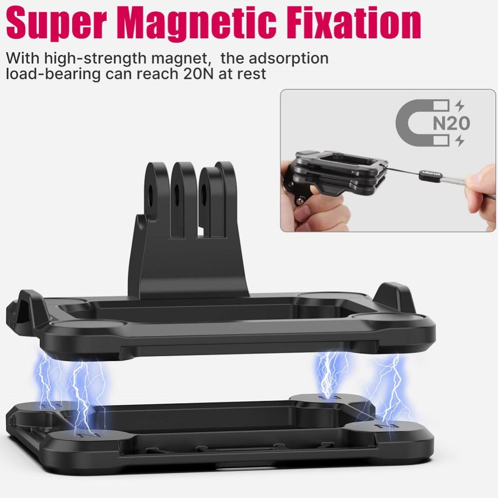  Ulanzi GP-16 magnetfeste for actionkameraer med quick release-feste Rask levering fra Sverige.