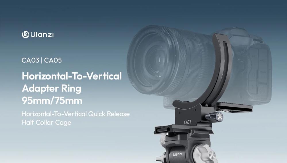  Ulanzi CA05 objektivkrage med justerbar Arca-plate Rask levering fra Sverige.