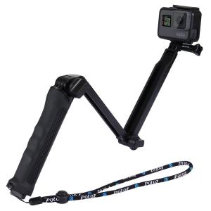  Puluz Multifunksjonell Selfie Stick for GoPro Hero9 Black / 8/7/6/5/4/3 + / 3 Rask levering fra Sverige.