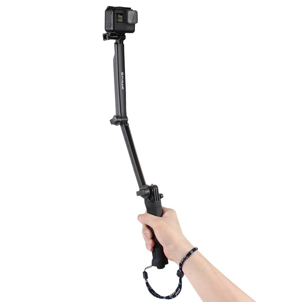  Puluz Multifunksjonell Selfie Stick for GoPro Hero9 Black / 8/7/6/5/4/3 + / 3 Rask levering fra Sverige.