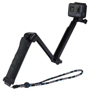  Puluz Multifunksjonell Selfie Stick for GoPro Hero9 Black / 8/7/6/5/4/3 + / 3 Rask levering fra Sverige.