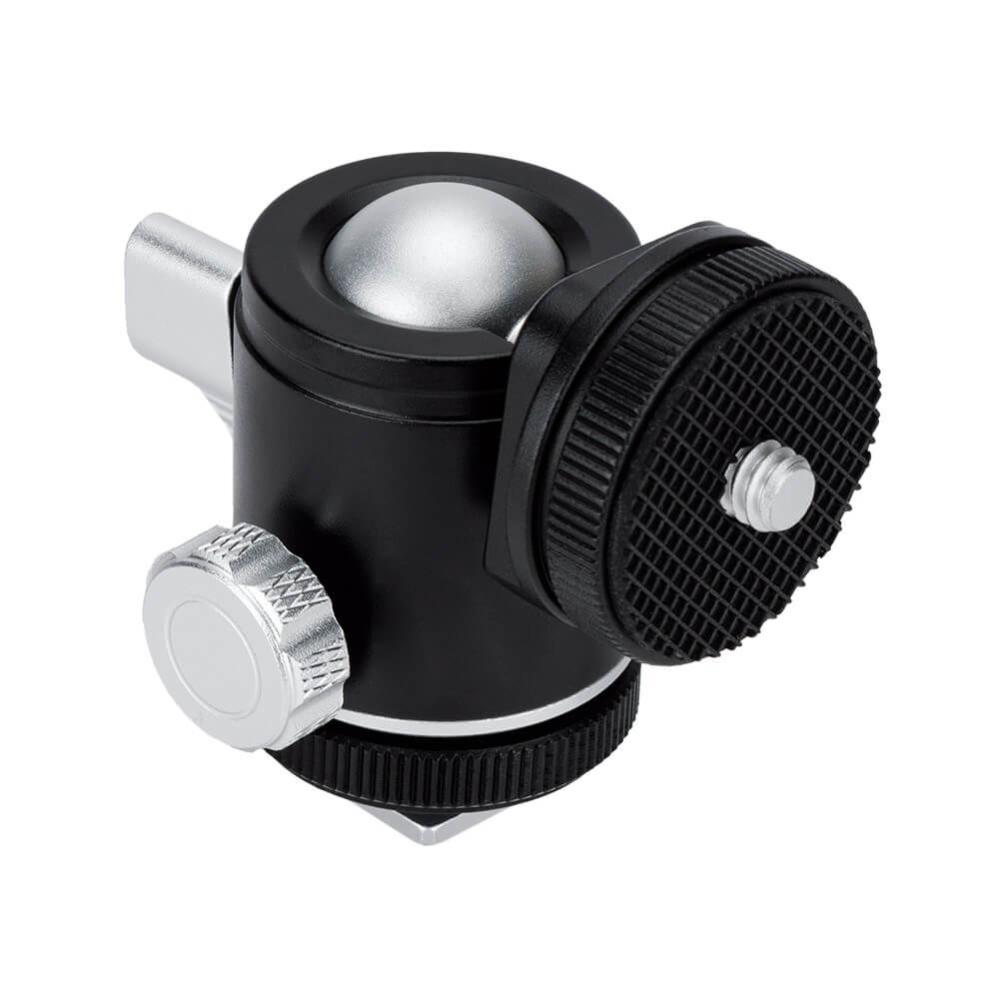  JJC Lite kulehode med blitssko for kamera/bur med 1/4-tommers gjenge Rask levering fra Sverige.