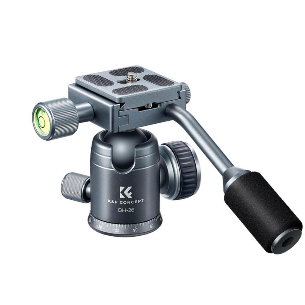  K&F Concept BH-26 kulehode med panoramainndeks og spak Rask levering fra Sverige.