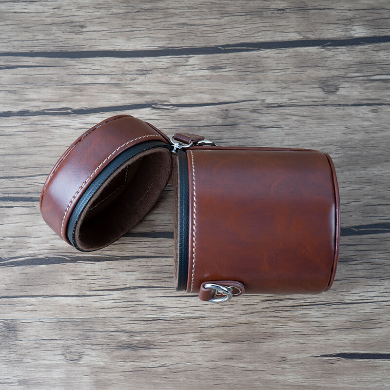 7Artisans 7Artisans Objektivetui brun PU-skinn 105x70 mm
