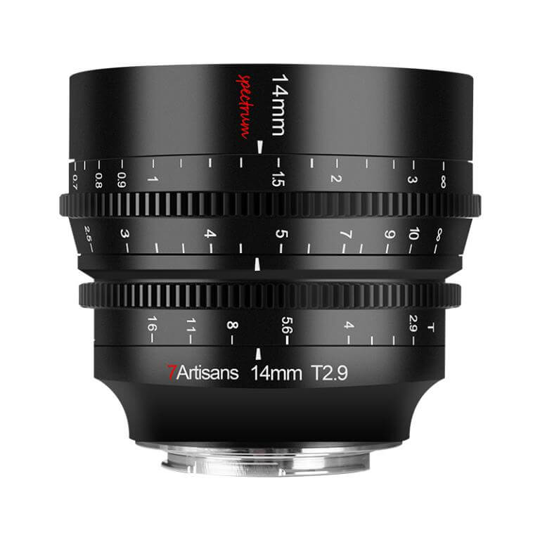 7Artisans 7artisans 14mm T2.9 Spectrum Cinema objektiv Fullformat for Leica L-feste