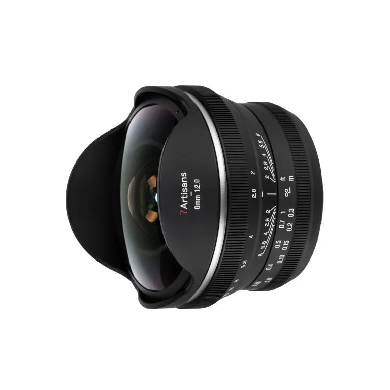  7Artisans 6mm f/2.0 – extremt fisheye-objektiv för Fujifilm X (APS-C) Rask levering fra Sverige.