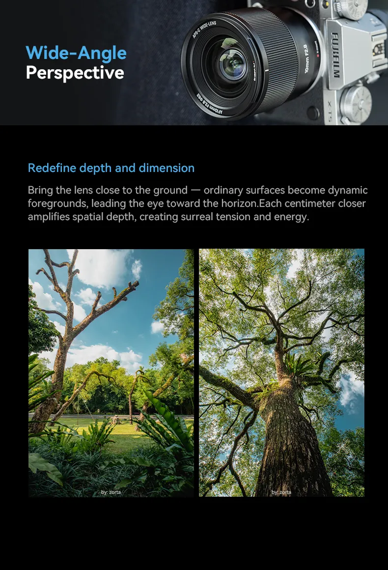  7Artisans AF 10mm f/2.8 objektiv APS-C for Fujifilm X Rask levering fra Sverige.