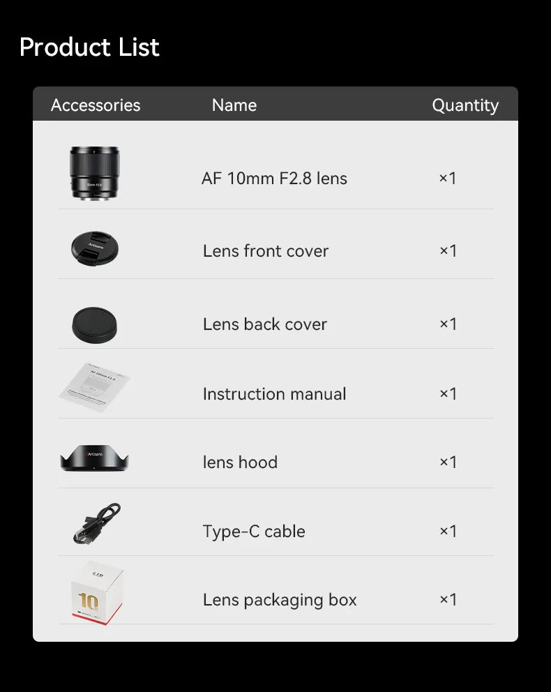  7Artisans AF 10mm f/2.8 objektiv APS-C for Fujifilm X Rask levering fra Sverige.