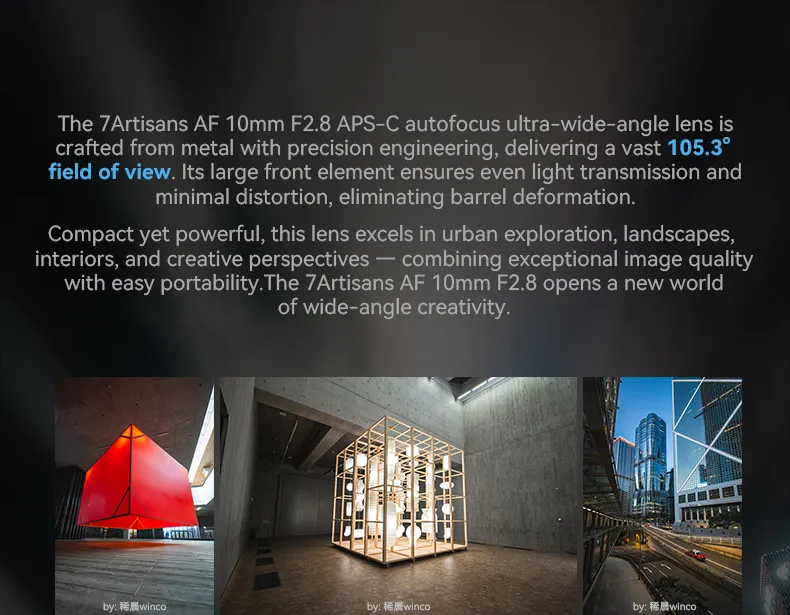  7Artisans AF 10mm f/2.8 objektiv APS-C for Fujifilm X Rask levering fra Sverige.