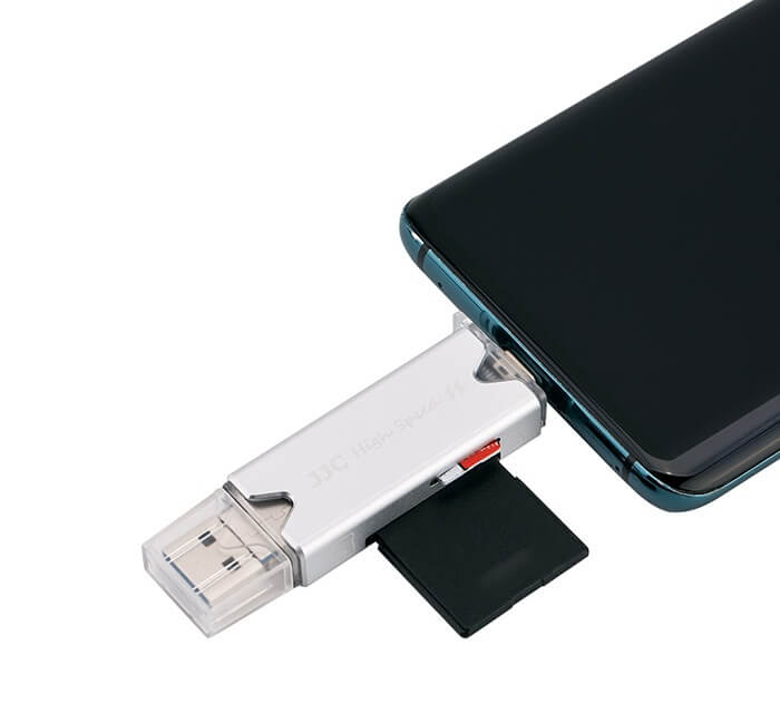  JJC minnekortleser 3in1 USB 3.0 for SD / TF minnekort Rask levering fra Sverige.