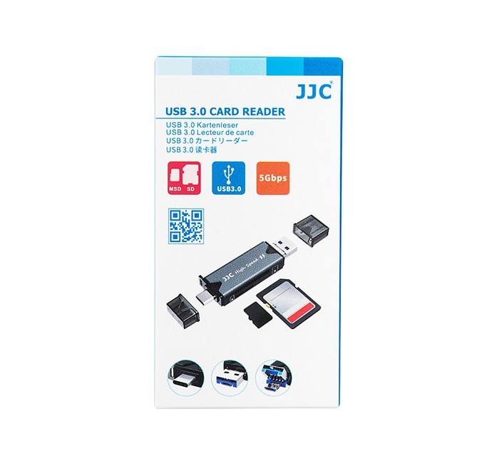  JJC minnekortleser 3in1 USB 3.0 for SD / TF minnekort Rask levering fra Sverige.