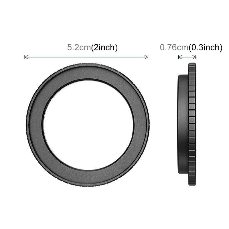  Puluz filterholder i aluminium for DJI Osmo Action 6 – 49 mm Rask levering fra Sverige.
