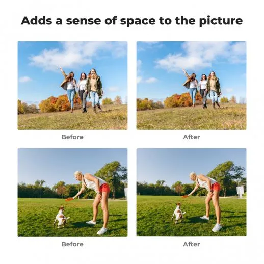  K&F Concept vidvinkelobjektiv og skjermbeskytter for DJI Osmo Pocket 3 Rask levering fra Sverige.