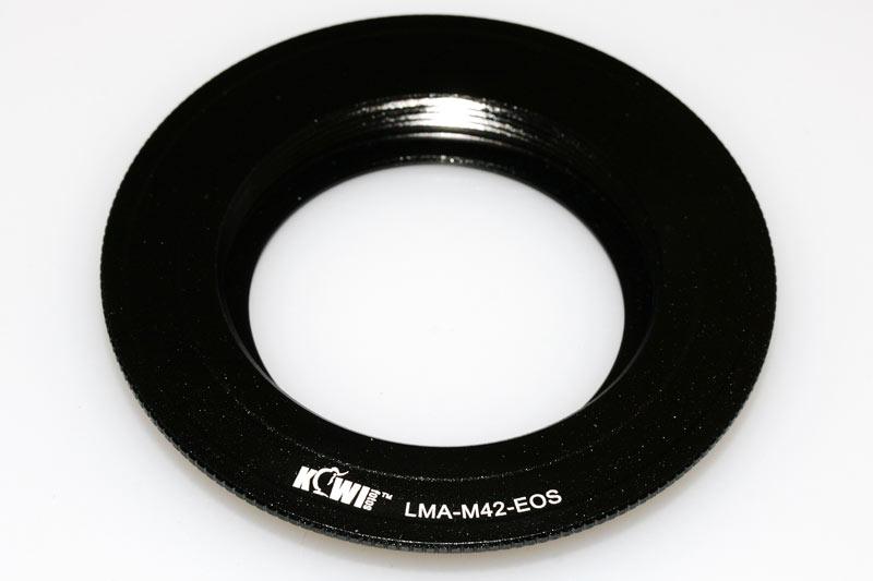 Kiwifotos Objektivadapter till M42 för Canon EOS kamerahus Rask levering fra Sverige.