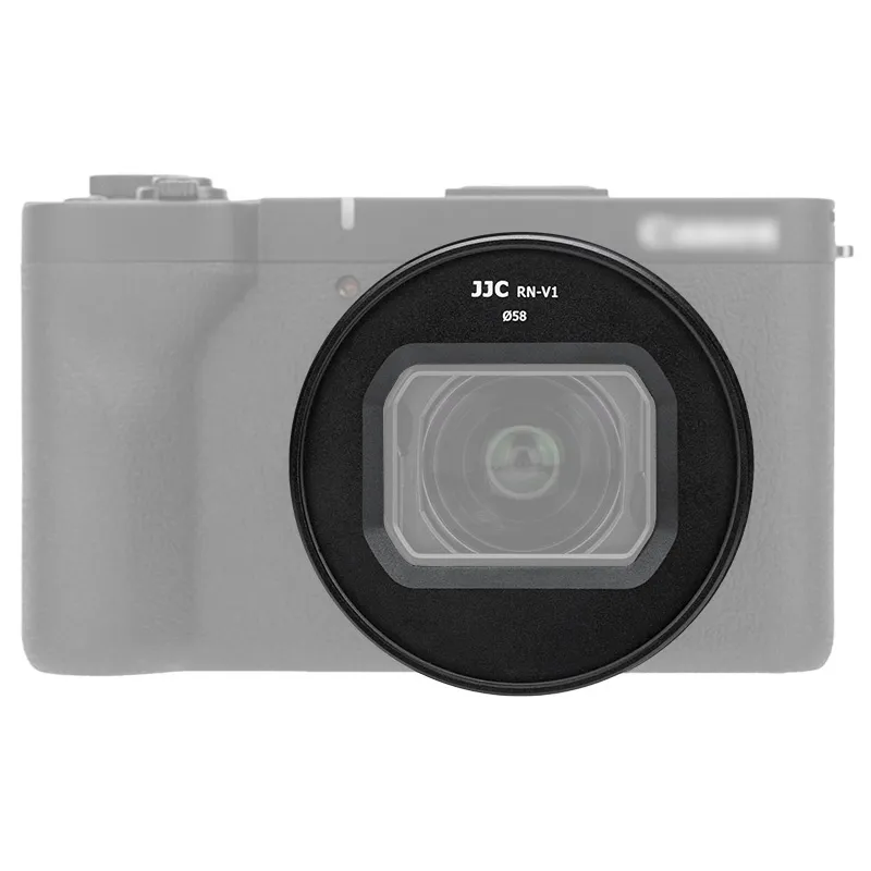 JJC 2 i 1 Filteradapter 37mm & objektivdeksel for Canon PowerShot V10 Rask levering fra Sverige.