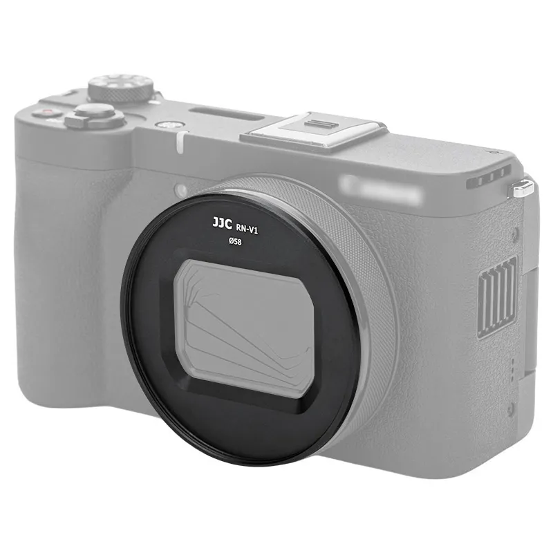 JJC 2 i 1 Filteradapter 37mm & objektivdeksel for Canon PowerShot V10 Rask levering fra Sverige.