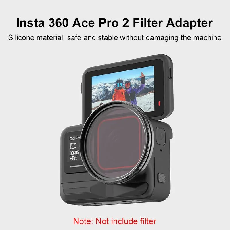  Puluz filterholder i aluminium for Insta360 Ace Pro 2 – 49 mm Rask levering fra Sverige.