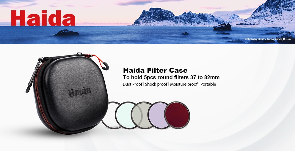 Haida Haida filterveske for säker oppbevaring av 5st kamerafilter med maxstorlek 82mm