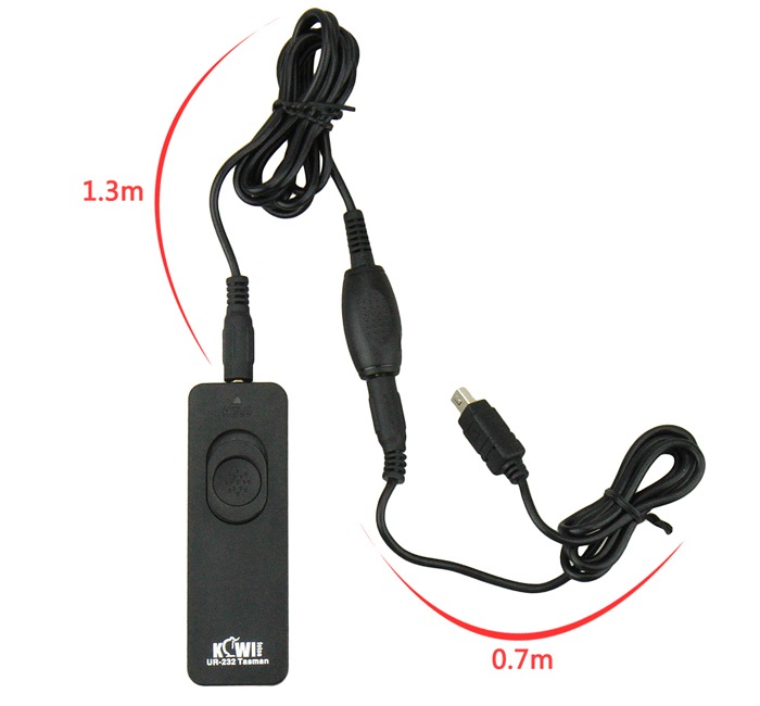  Kiwifotos kabelutløser – 70 cm utløserkabel + 130 cm forlengelseskabel Rask levering fra Sverige.
