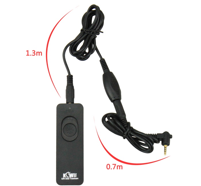 Kiwifotos kabelutløser – 70 cm utløserkabel + 130 cm forlengelseskabel Rask levering fra Sverige.