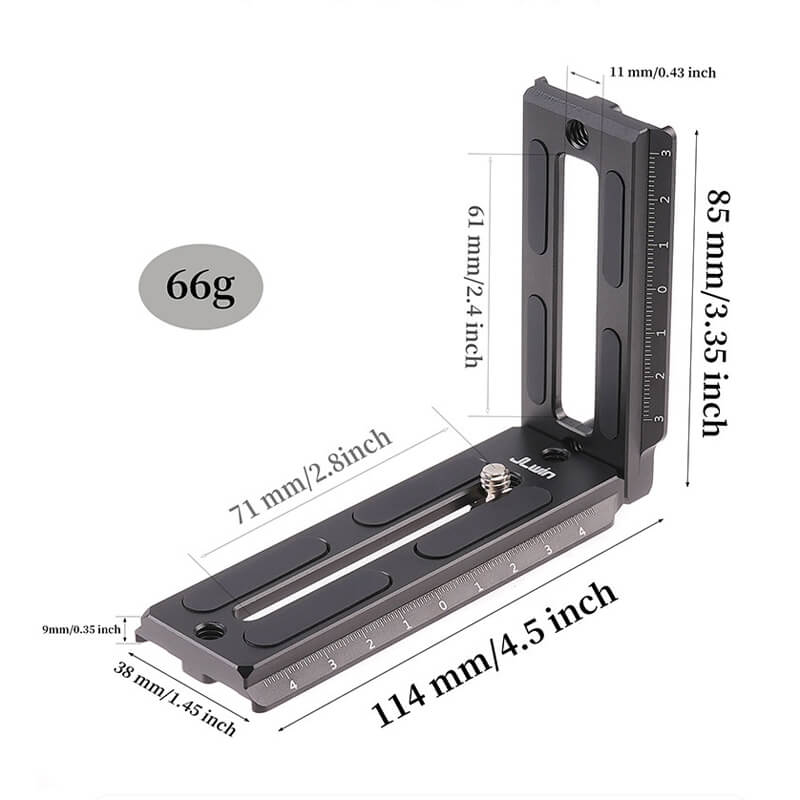 Unbranded L-bracket universal modell for spegellös systemkamera & dji ronin gimbal