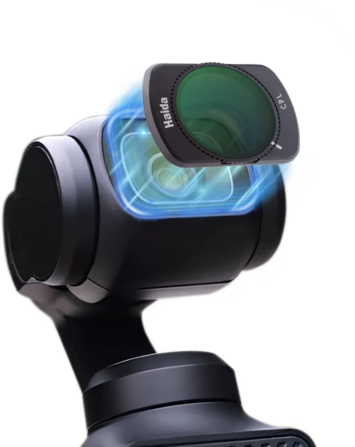  Haida NanoPro magnetisk filterpakke for DJI Osmo Pocket 3 & 4 (3-pakning) Rask levering fra Sverige.