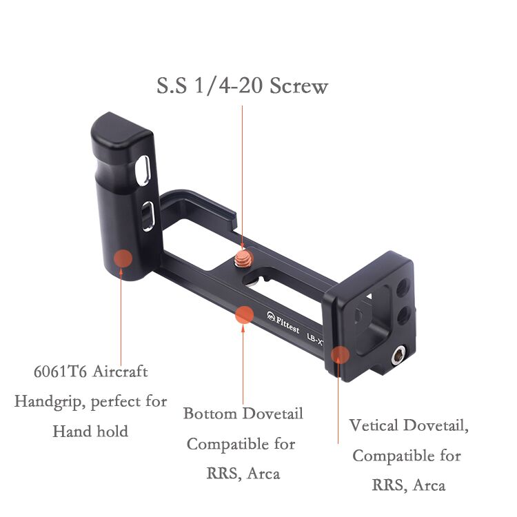 Fittest Fittest l-bracket med håndgrep for Fujifilm X-T200
