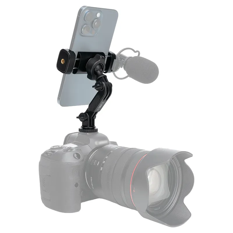  JJC PM-UN1 mobilholder med blitsskofeste for mobil og actionkamera Rask levering fra Sverige.