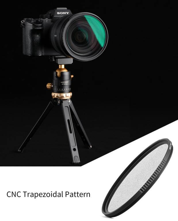  K&F Concept Black Diffusion 1/1 filter Nano-X Rask levering fra Sverige.