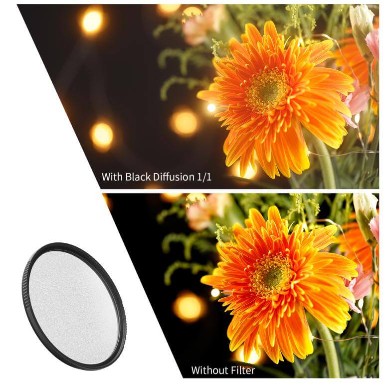  K&F Concept Black Diffusion 1/1 filter Nano-X Rask levering fra Sverige.