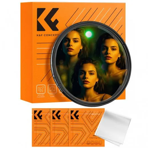 K&F Concept Kaleidoskopfilter 58 mm – Trekantet prismefilter Rask levering fra Sverige.