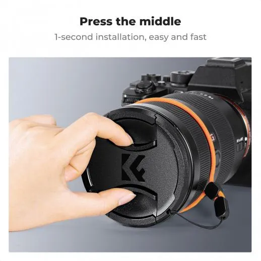 K&F Concept K&F Concept Step Up Ring 42-49 og objektivdeksel for Ricoh GR-serien