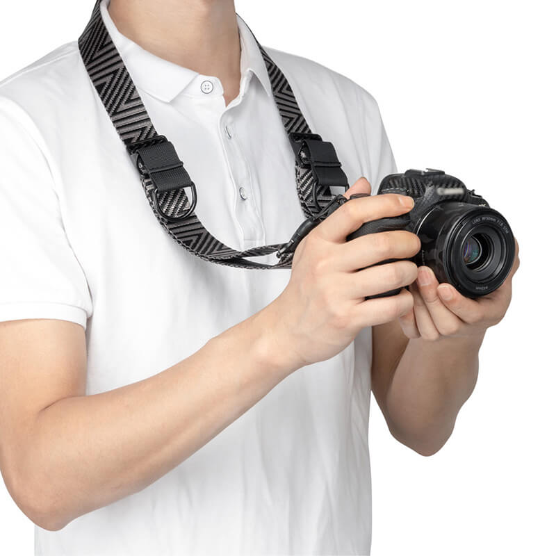  JJC QRS-D1 Kamerastropp med plate for systemkamera – maks belastning 90 kg Rask levering fra Sverige.