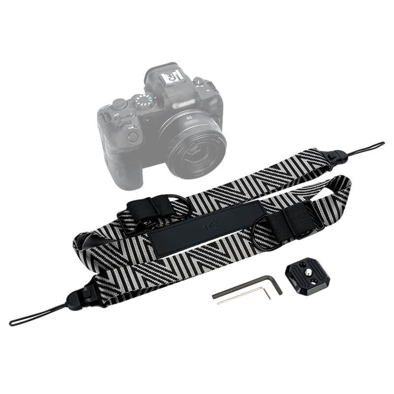  JJC QRS-D1 Kamerastropp med plate for systemkamera – maks belastning 90 kg Rask levering fra Sverige.